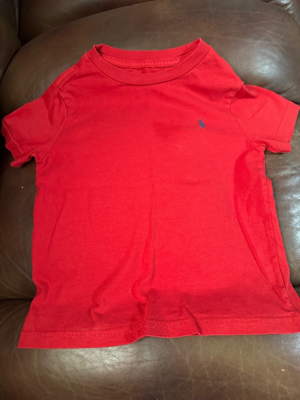 Size 4T-Polo by Ralph Lauren Bright Red Kids Short-Sleeve Tee